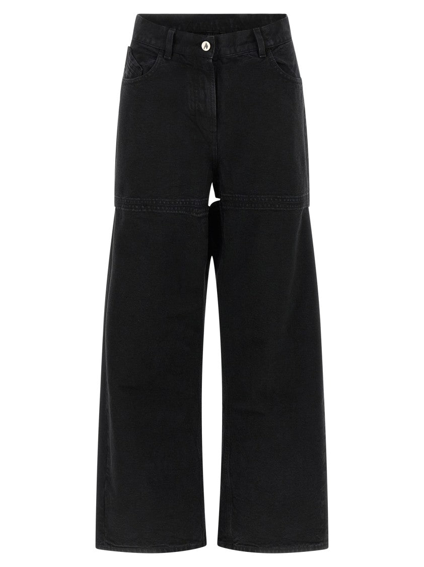 Джинсы из денима с предварительной окраской ткани The Attico, черный
Джинсы из денима с предварительной окраской ткани The Attico, черный