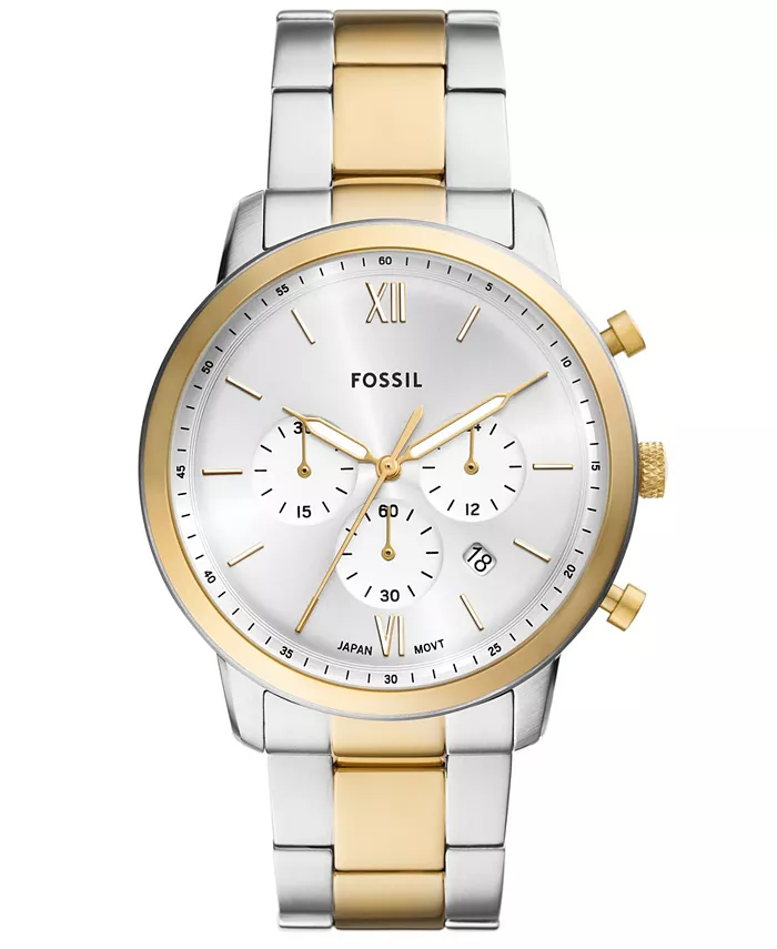 Мужские часы Neutra Chronograph с двухцветным корпусом из нержавеющей стали, 44 мм Fossil
Мужские часы Neutra Chronograph с двухцветным корпусом из нержавеющей стали, 44 мм Fossil