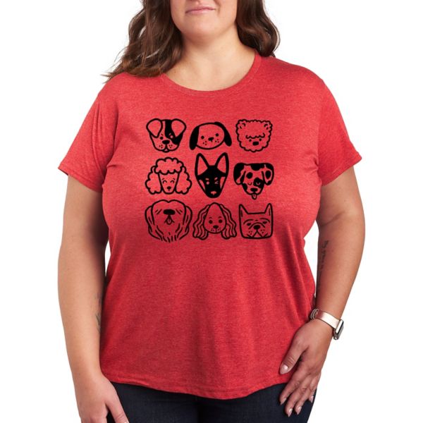 Футболка с принтом в сетку и мордочками собак Unbranded, красный
Футболка с принтом в сетку и мордочками собак Unbranded, красный