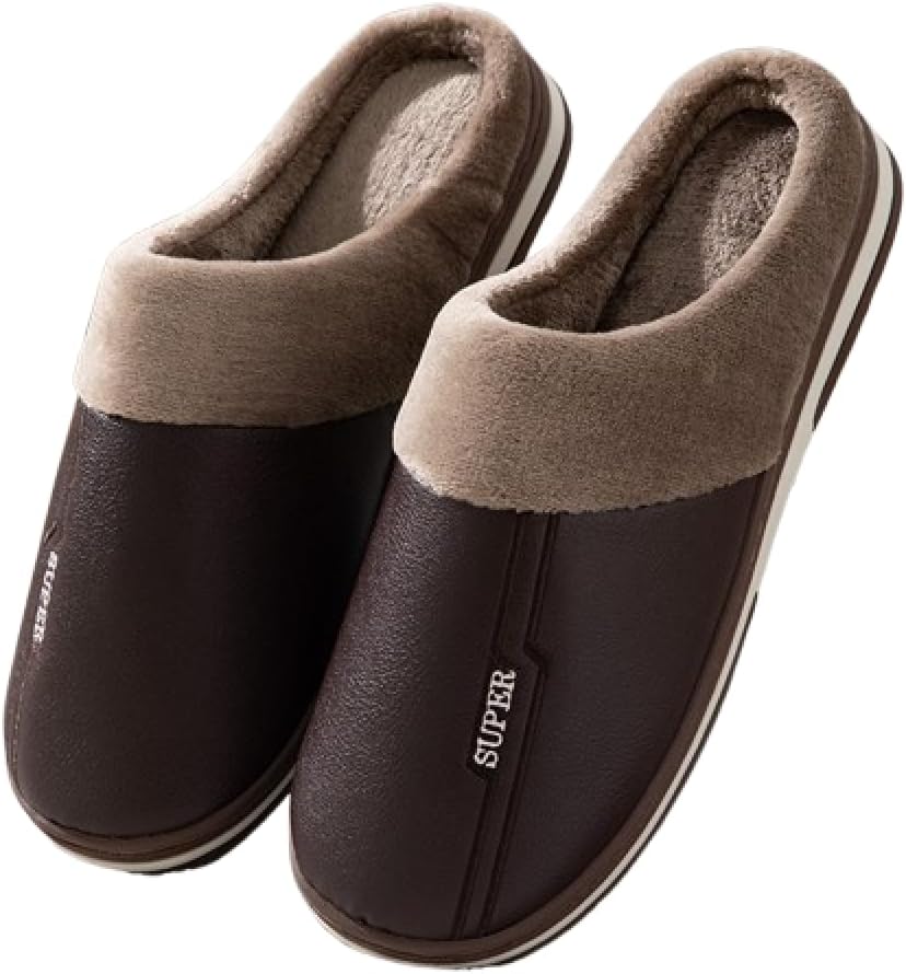 Мужские мягкие теплые домашние тапочки премиум-класса с меховой отделкой и кожаными вставками, больших размеров Generic, коричневый
Мужские мягкие теплые домашние тапочки премиум-класса с меховой отделкой и кожаными вставками, больших размеров Generic, коричневый