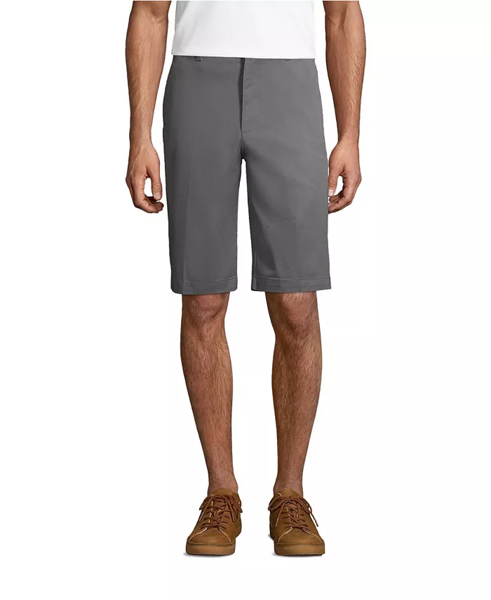 Мужские шорты-чинос с гладкой передней частью, длина 11" Lands' End, серый
Мужские шорты-чинос с гладкой передней частью, длина 11" Lands' End, серый