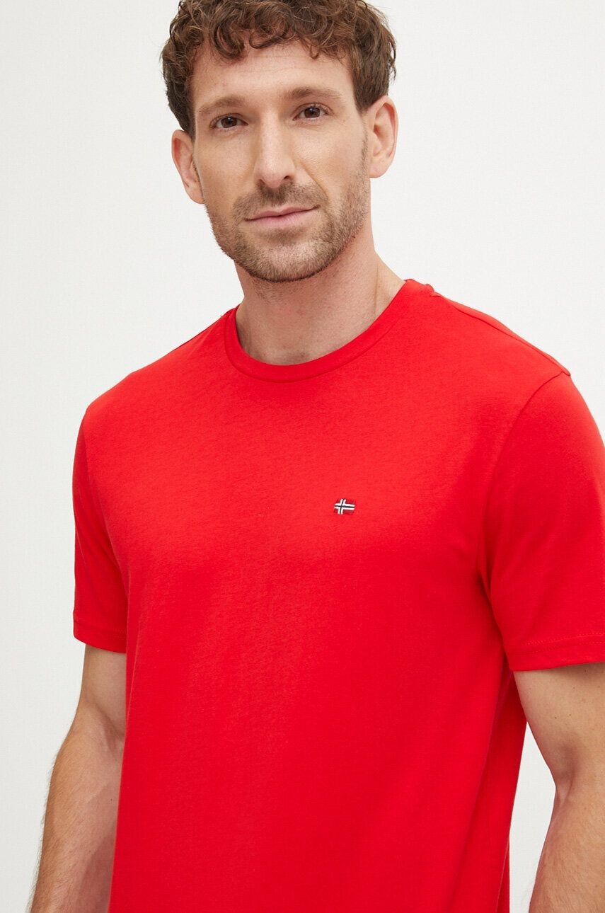 Хлопковая футболка Salis SS Sum Napapijri, красный 
Хлопковая футболка Salis SS Sum Napapijri, красный
