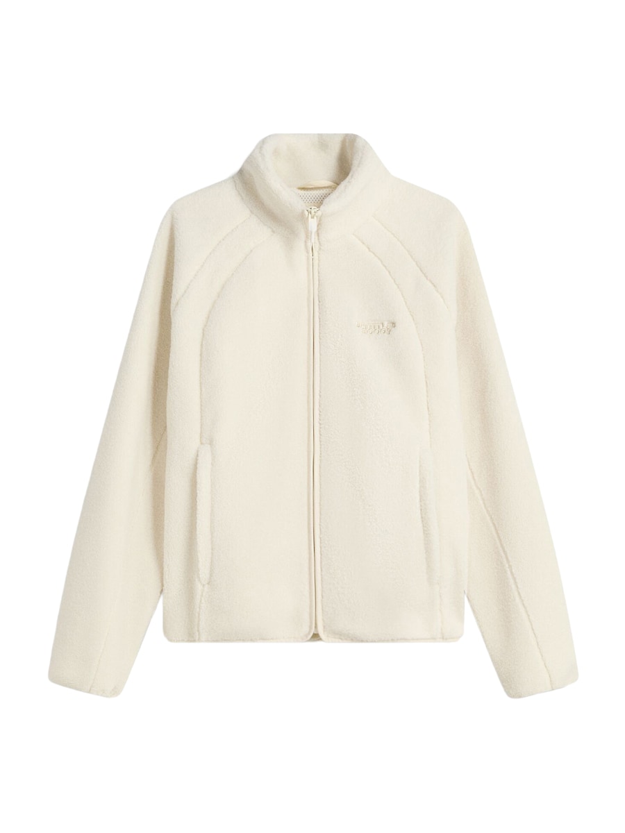 Флисовая куртка Bershka, экрю
Флисовая куртка Bershka, экрю