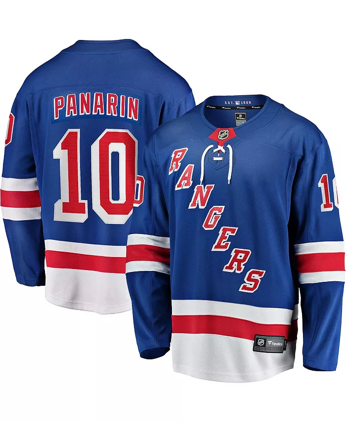 Мужская домашняя джерси New York Rangers Premier Breakaway игрока Артемия Панарина синего цвета Fanatics, синий
Мужская домашняя джерси New York Rangers Premier Breakaway игрока Артемия Панарина синего цвета Fanatics, синий