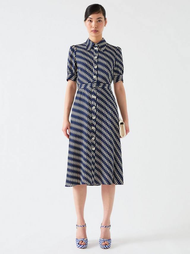 Платье-рубашка в полоску от валери L.K.Bennett, цвет Navy/Cream
Платье-рубашка в полоску от валери L.K.Bennett, цвет Navy/Cream