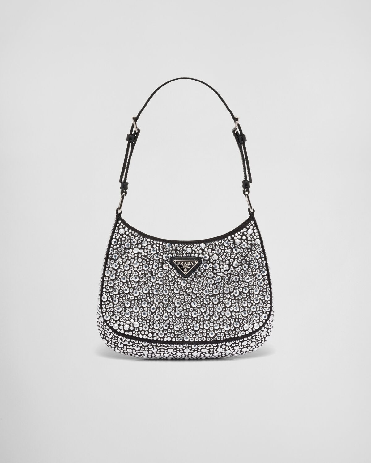 Атласная сумка Prada Cleo с кристаллами, серебряный
Атласная сумка Prada Cleo с кристаллами, серебряный