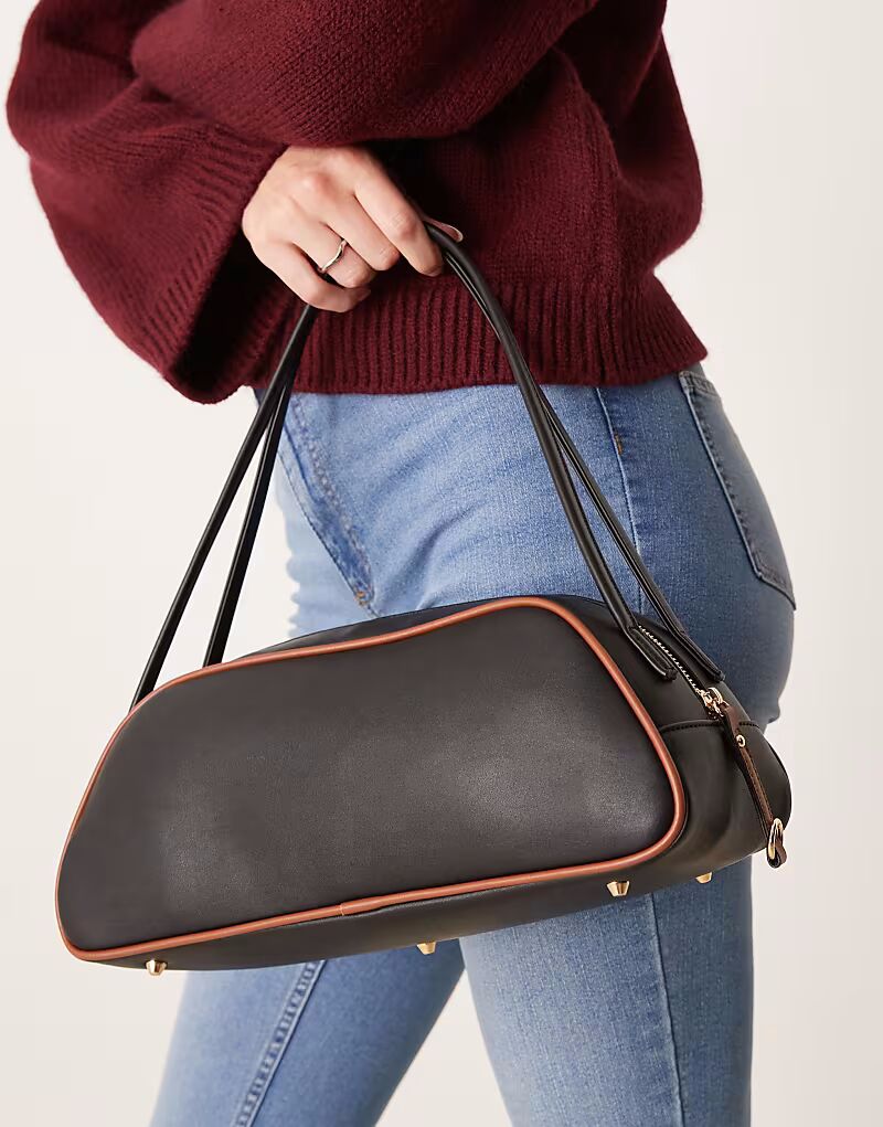 Длинная квадратная сумка для боулинга ASOS DESIGN черного цвета с контрастной окантовкой
Длинная квадратная сумка для боулинга ASOS DESIGN черного цвета с контрастной окантовкой