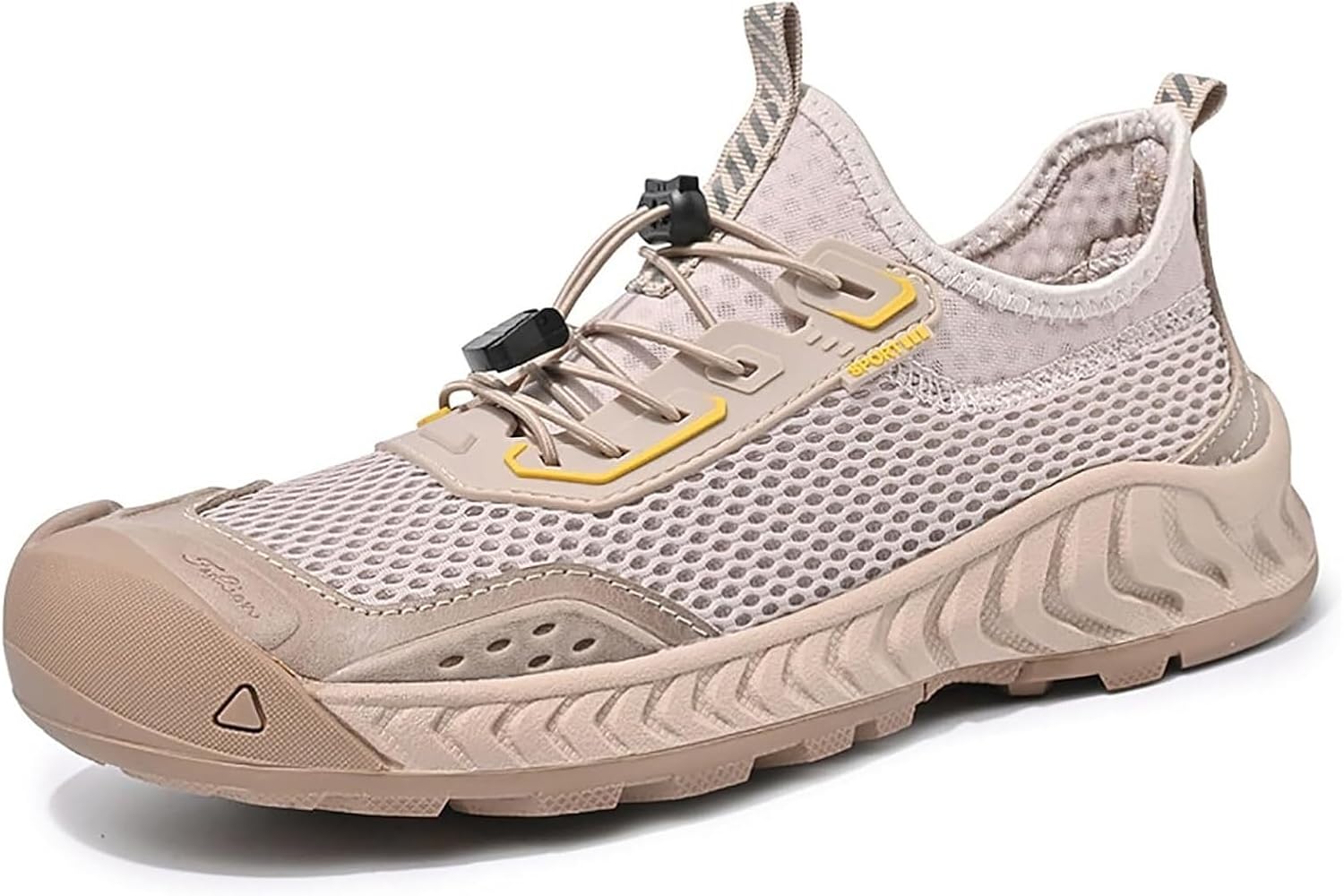 Мужские летние дышащие кроссовки для походов из сетки, удобные легкие, на шнуровке и слипоне, с закрытым закругленным носком, для прогулок на открытом воздухе Generic, Apricot
Мужские летние дышащие кроссовки для походов из сетки, удобные легкие, на шнуровке и слипоне, с закрытым закругленным носком, для прогулок на открытом воздухе Generic, Apricot