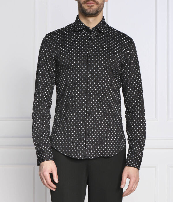 Рубашка мужская Boss с узором, черный
Рубашка мужская Boss с узором, черный