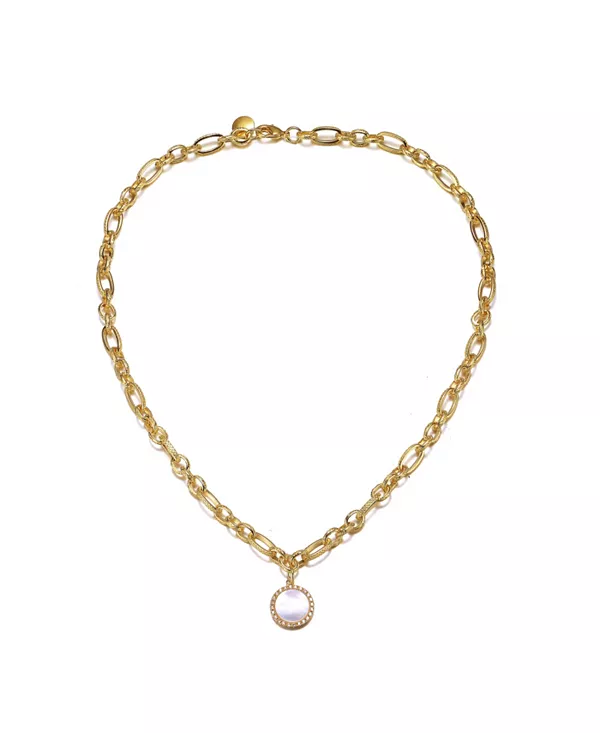 Ожерелье из цепочек с перламутровым покрытием 14 карат Rachel Glauber, gold
Ожерелье из цепочек с перламутровым покрытием 14 карат Rachel Glauber, gold