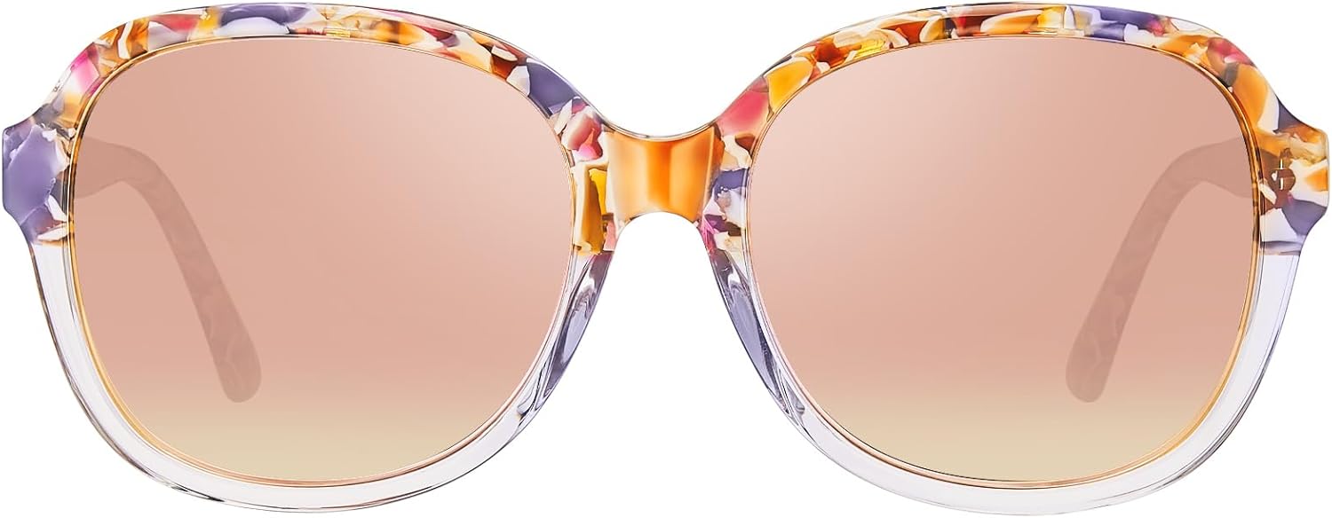 Солнцезащитные очки CARFIA Acetate Oversized Square Polarized Sunglasses for Women с защитой от УФ-излучения, в стиле ретро, большие и стильные, 8-2. Pink Tortoise Frame Pink Mirrored
Солнцезащитные очки CARFIA Acetate Oversized Square Polarized Sunglasses for Women с защитой от УФ-излучения, в стиле ретро, большие и стильные, 8-2. Pink Tortoise Frame Pink Mirrored