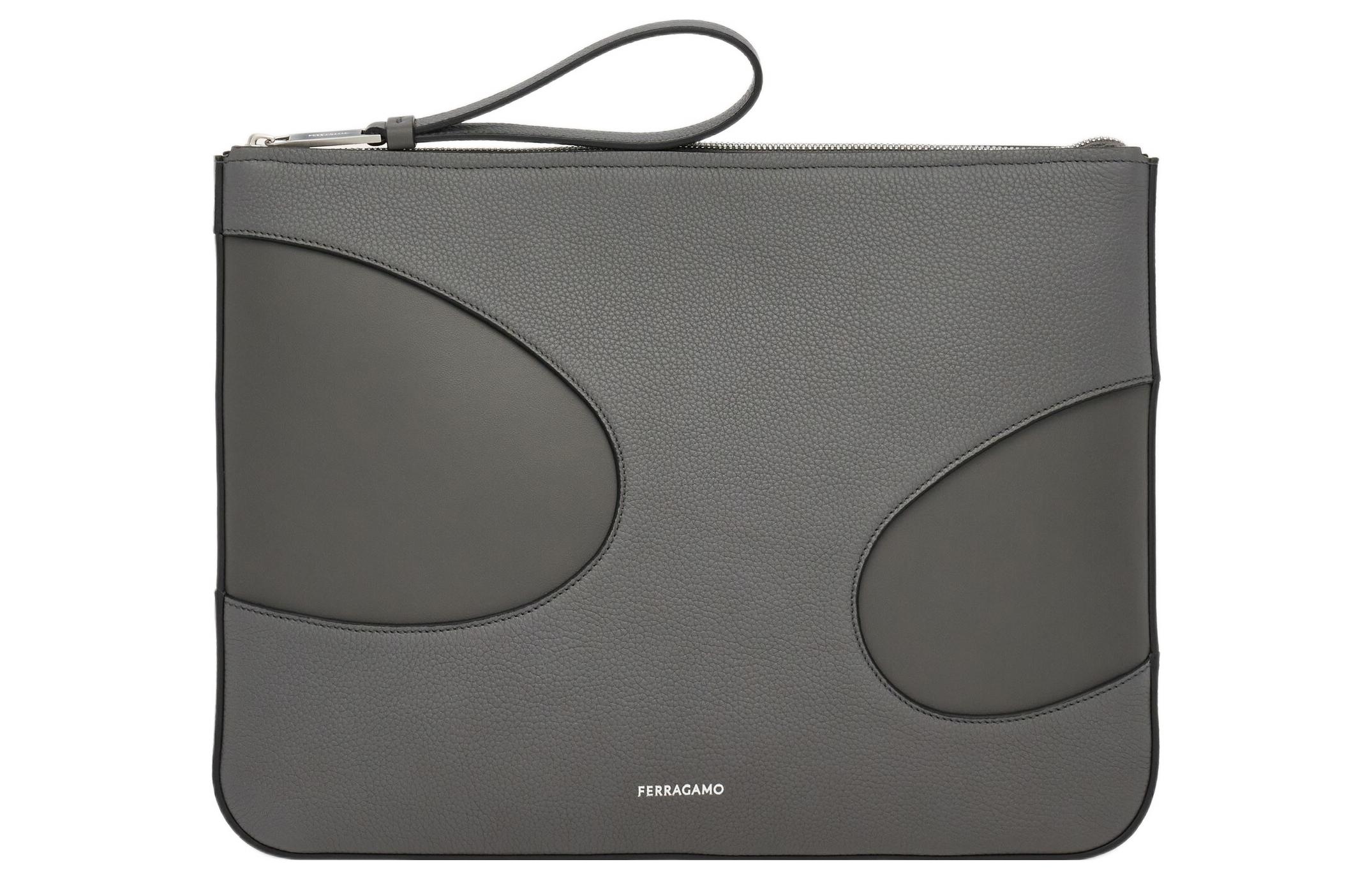 Ferragamo Кожаный клатч мужской серый
Ferragamo Кожаный клатч мужской серый
