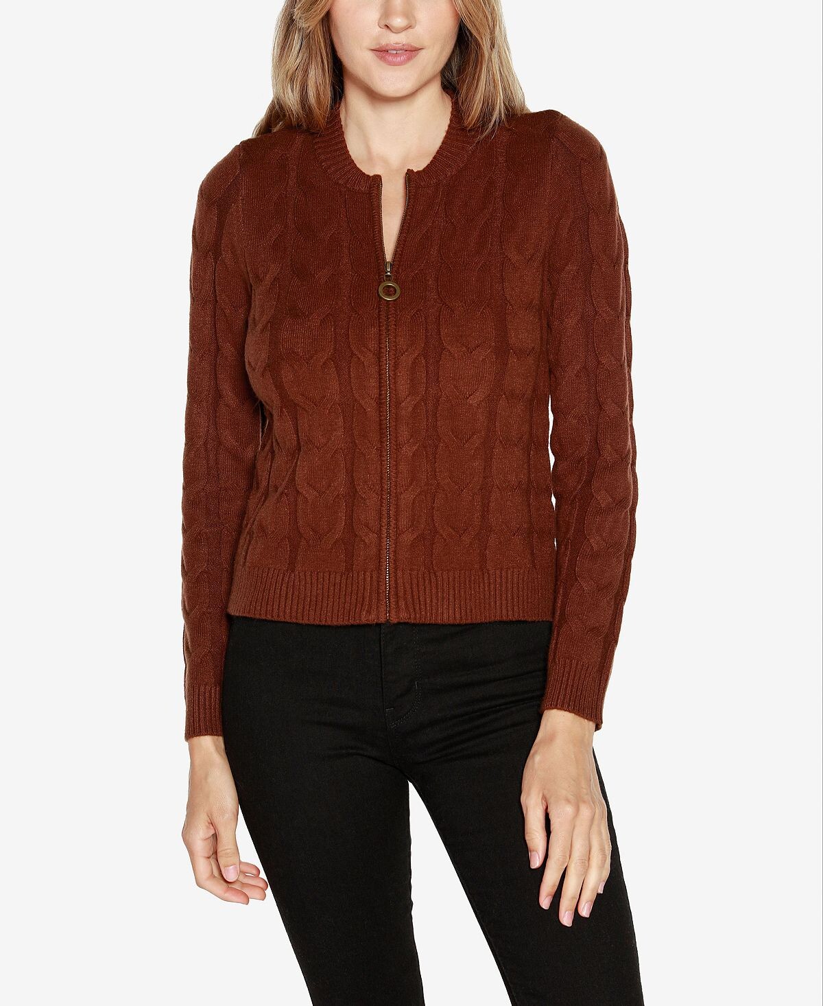 Свитер вязанной вязки с молнией и полной молнией Black Label Belldini
Свитер вязанной вязки с молнией и полной молнией Black Label Belldini