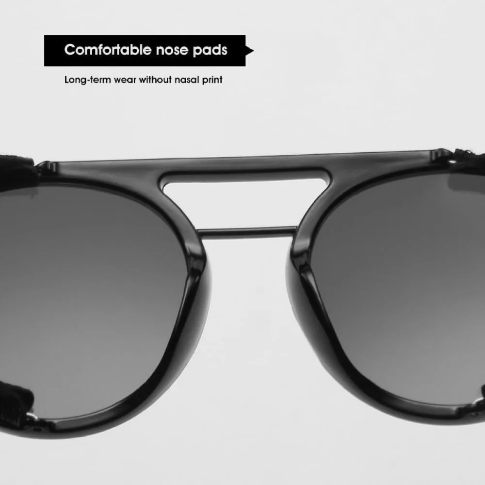 Винтажные солнцезащитные очки в стиле стимпанк для мужчин, уникальные модные круглые солнцезащитные очки для женщин и девушек в стиле панк MUTYNE, Black Gray Red
Винтажные солнцезащитные очки в стиле стимпанк для мужчин, уникальные модные круглые солнцезащитные очки для женщин и девушек в стиле панк MUTYNE, Black Gray Red