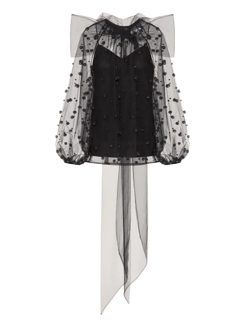 Топ Tulle Illusione с вышивкой Valentino Garavani, черный
Топ Tulle Illusione с вышивкой Valentino Garavani, черный