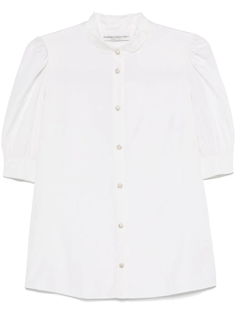 Рубашка с вышивкой Alessandra Rich, белый
Рубашка с вышивкой Alessandra Rich, белый