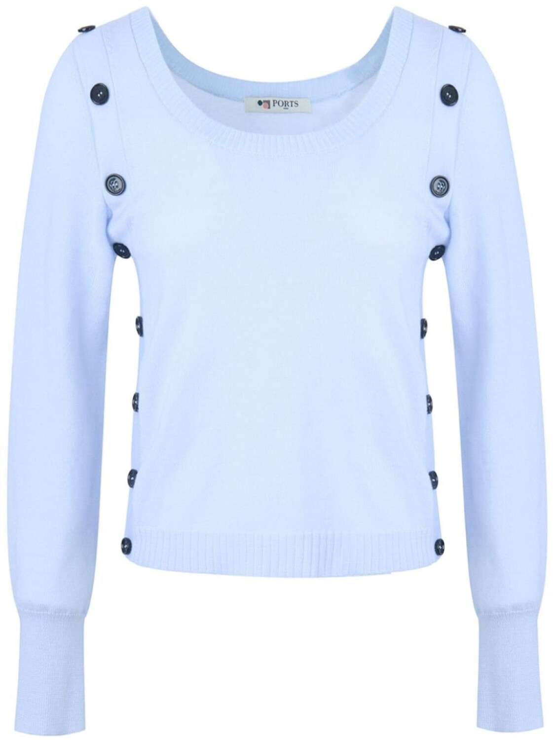 Джемпер с контрастными пуговицами Ports 1961, синий
Джемпер с контрастными пуговицами Ports 1961, синий