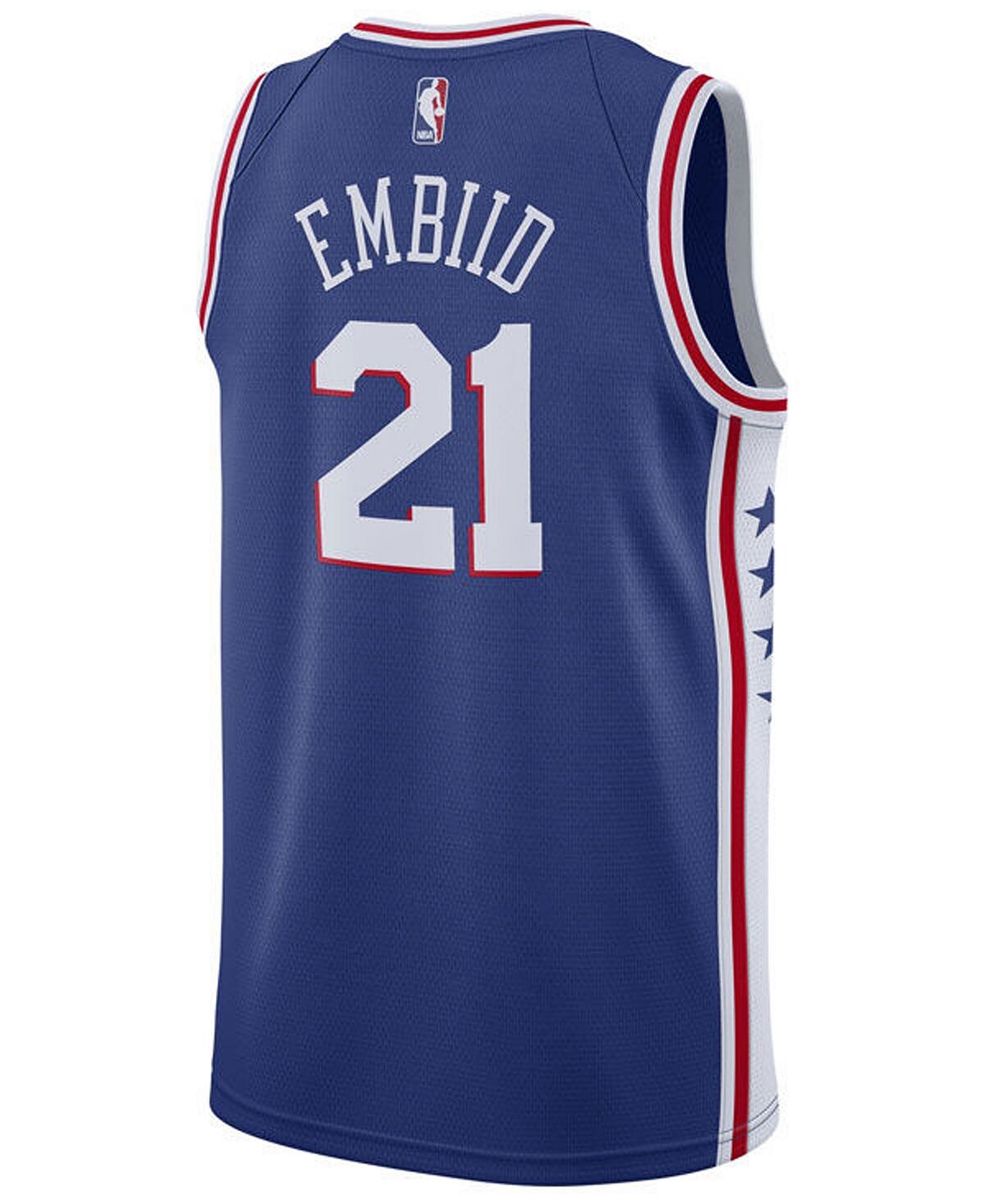 Мужская майка Джоэл Эмбиид Филадельфия 76ers Icon Swingman Nike
Мужская майка Джоэл Эмбиид Филадельфия 76ers Icon Swingman Nike
