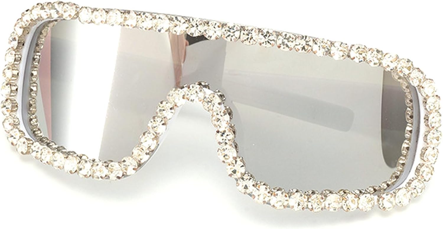 Солнцезащитные очки со стразами, модные женские квадратные солнцезащитные очки с бриллиантами, стильные, с блестящим декором, солнцезащитные очки для вечеринок и вождения mincl, Silver
Солнцезащитные очки со стразами, модные женские квадратные солнцезащитные очки с бриллиантами, стильные, с блестящим декором, солнцезащитные очки для вечеринок и вождения mincl, Silver