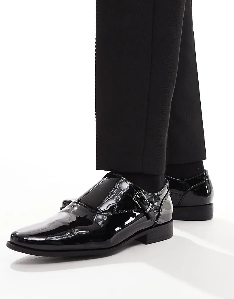 Туфли-монки ASOS DESIGN с одним ремешком, черные, лакированные
Туфли-монки ASOS DESIGN с одним ремешком, черные, лакированные