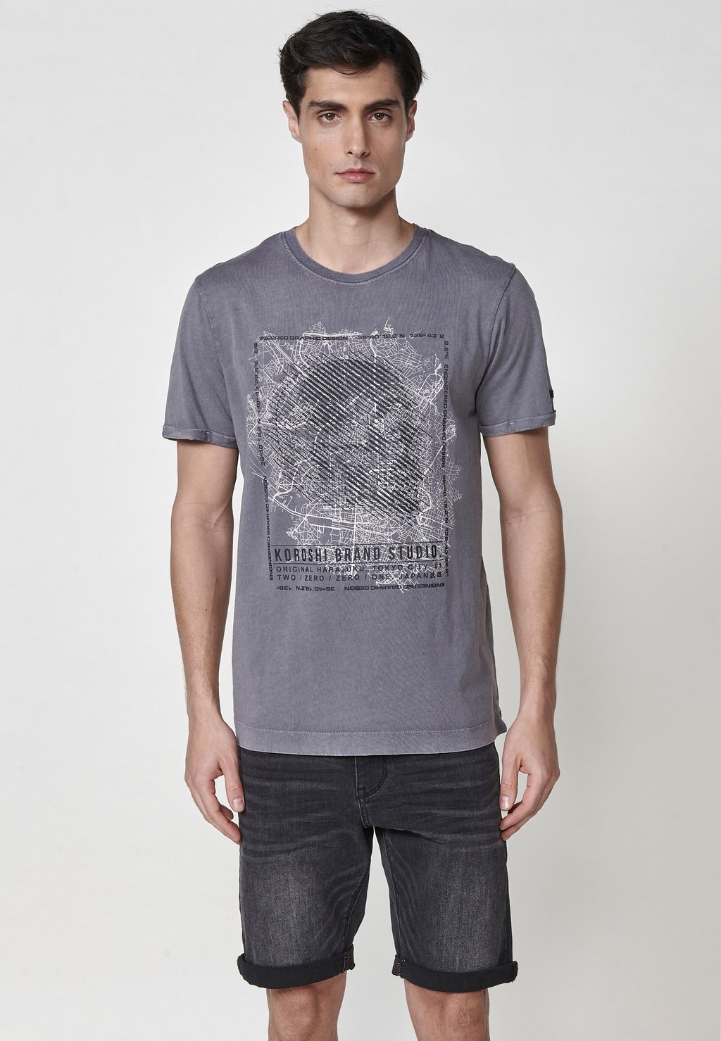 Футболка с принтом KOROSHI SHORT-SLEEVED T-SHIRT. SHORT-SLEEVED T-SHIRT., серый
Футболка с принтом KOROSHI SHORT-SLEEVED T-SHIRT. SHORT-SLEEVED T-SHIRT., серый