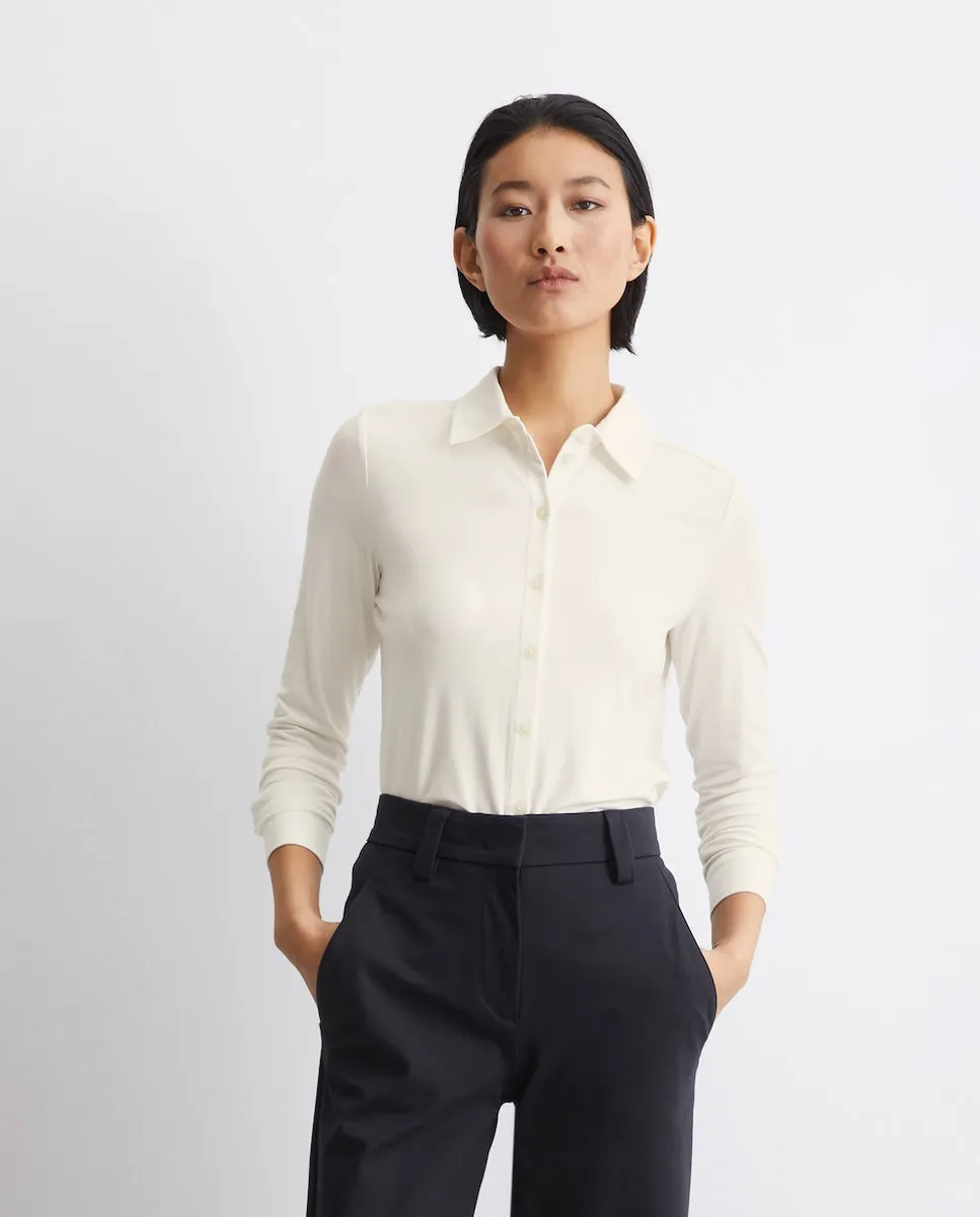 Женская блузка обычного кроя из трикотажа LENZING ECOVERO MARC O'POLO, белый
Женская блузка обычного кроя из трикотажа LENZING ECOVERO MARC O'POLO, белый