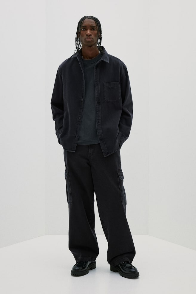 Свободные джинсы-карго H&M, черный
Свободные джинсы-карго H&M, черный