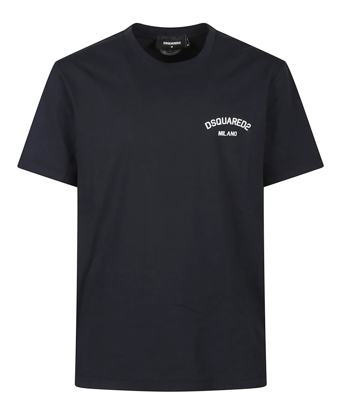Футболка с круглым вырезом и синим логотипом Dsquared2, синий
Футболка с круглым вырезом и синим логотипом Dsquared2, синий