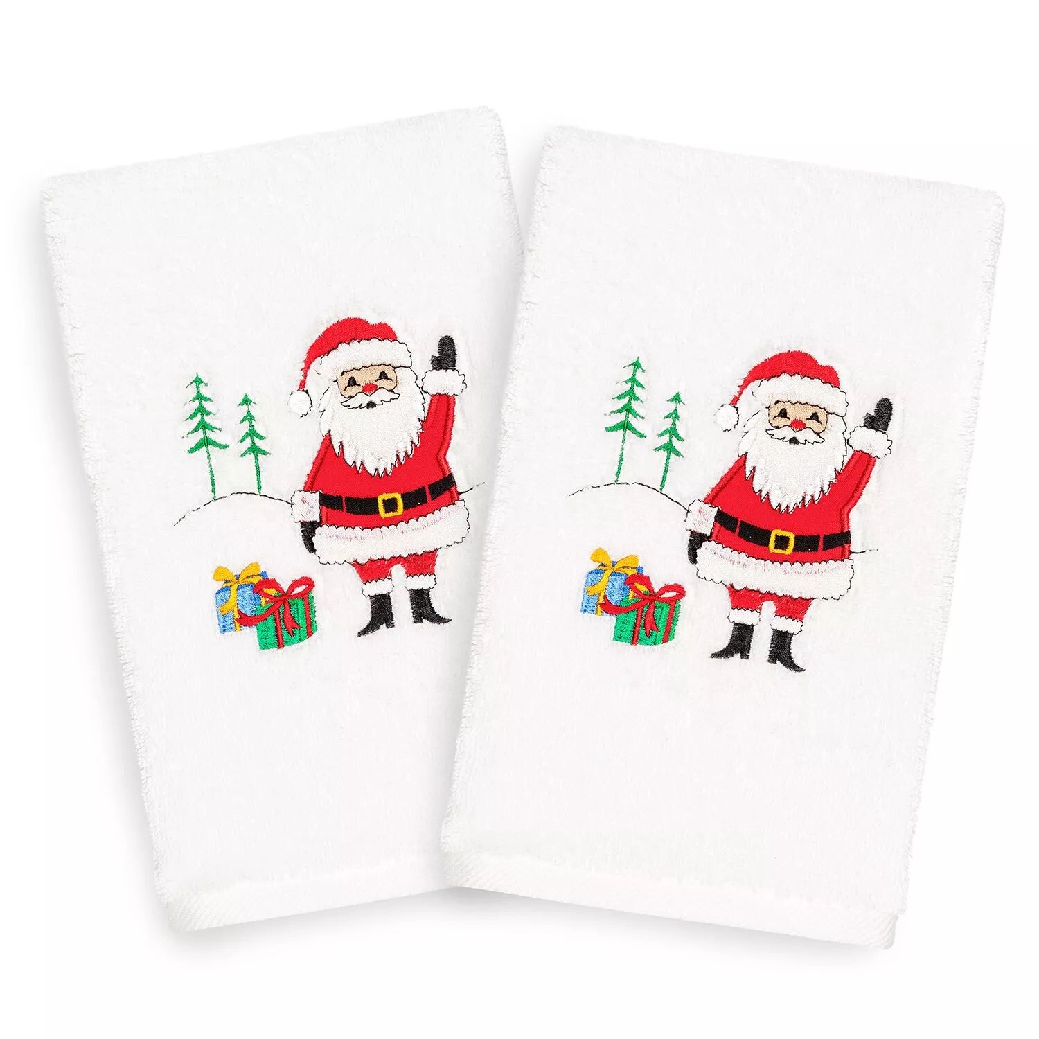 Linum Home Textiles Набор из 2 рождественских полотенец для рук с вышивкой в виде развевающегося Санта-Клауса, белый
Linum Home Textiles Набор из 2 рождественских полотенец для рук с вышивкой в виде развевающегося Санта-Клауса, белый