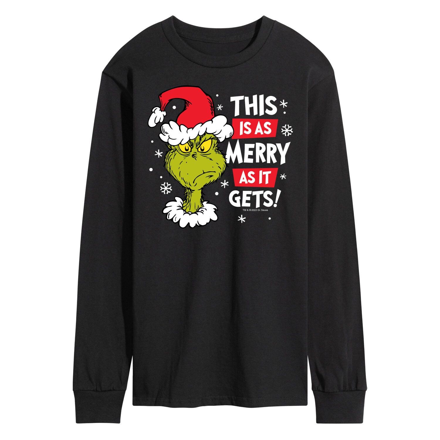 Мужская футболка с длинным рукавом «Доктор Сьюз Гринч» Licensed Character
Мужская футболка с длинным рукавом «Доктор Сьюз Гринч» Licensed Character