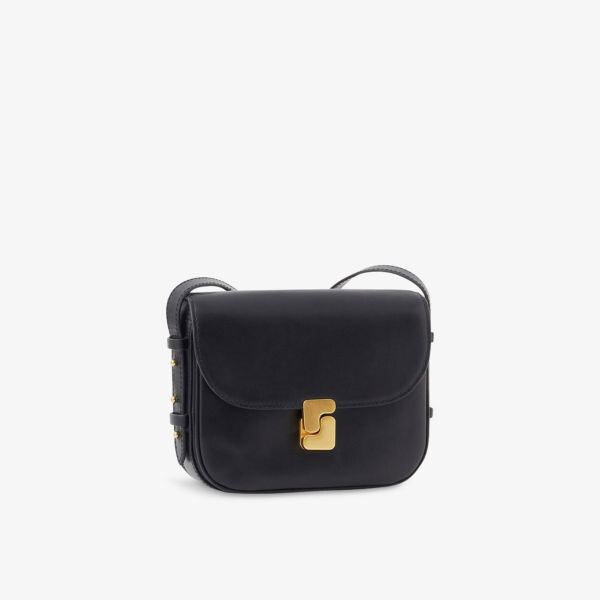 Миниатюрная кожаная сумка через плечо Belissima с фирменной пряжкой Soeur, черный 
Миниатюрная кожаная сумка через плечо Belissima с фирменной пряжкой Soeur, черный