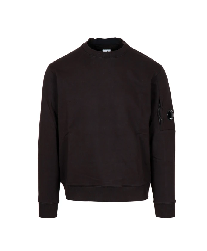 Толстовка с круглым вырезом из флиса с диагональным рельефным рисунком. C.P. Company, черный
Толстовка с круглым вырезом из флиса с диагональным рельефным рисунком. C.P. Company, черный