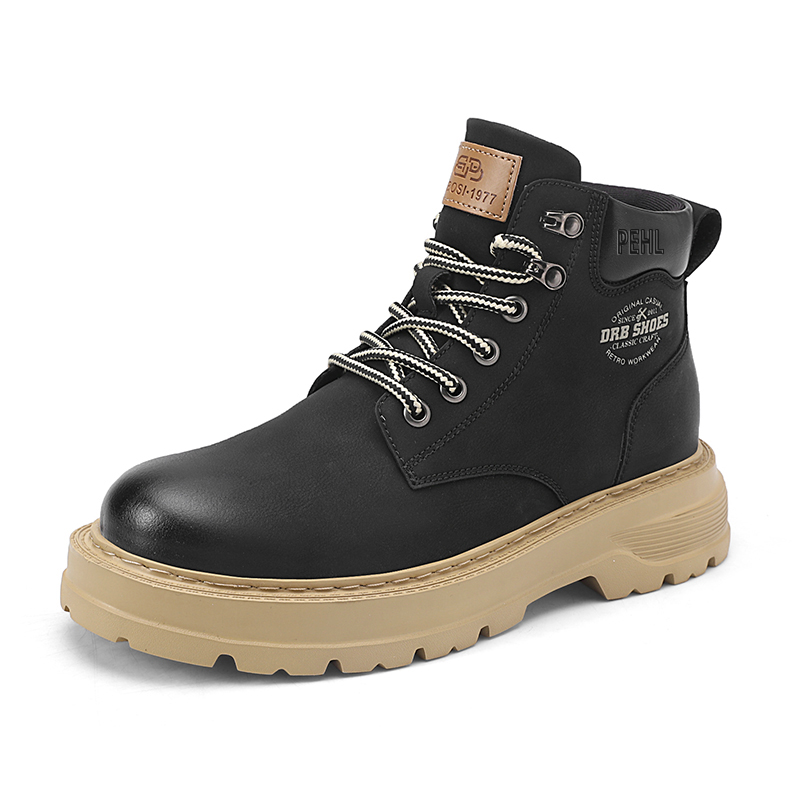 PEHL Мужские ботинки Martin черные/хаки/шмель — черные, цвет Black 
PEHL Мужские ботинки Martin черные/хаки/шмель — черные, цвет Black