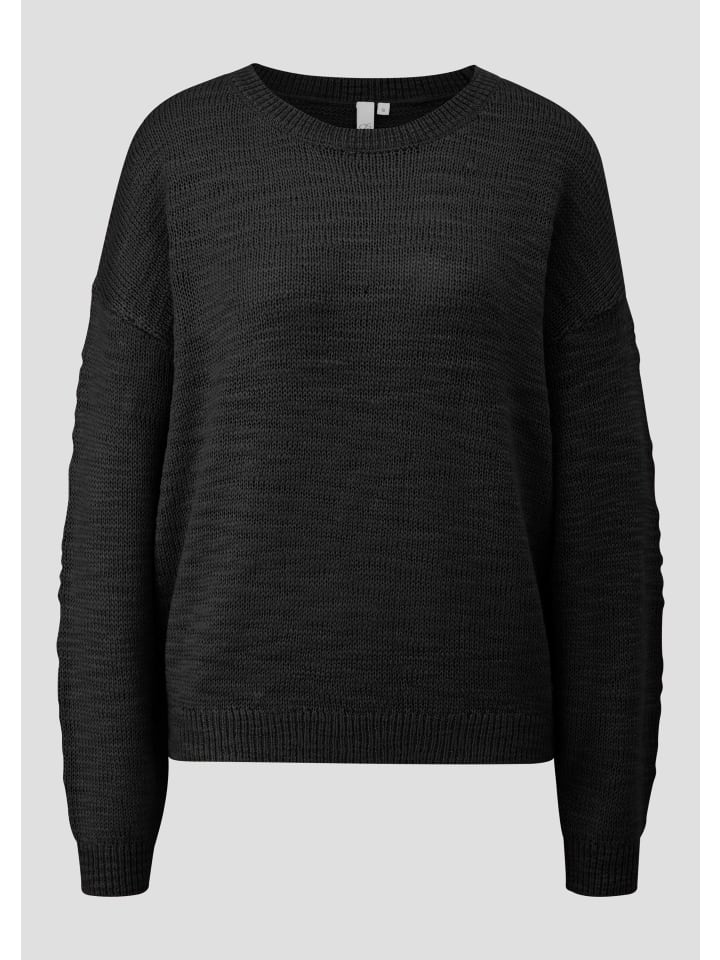 Вязаный свитер в цвете 9999_черный QS
Вязаный свитер в цвете 9999_черный QS