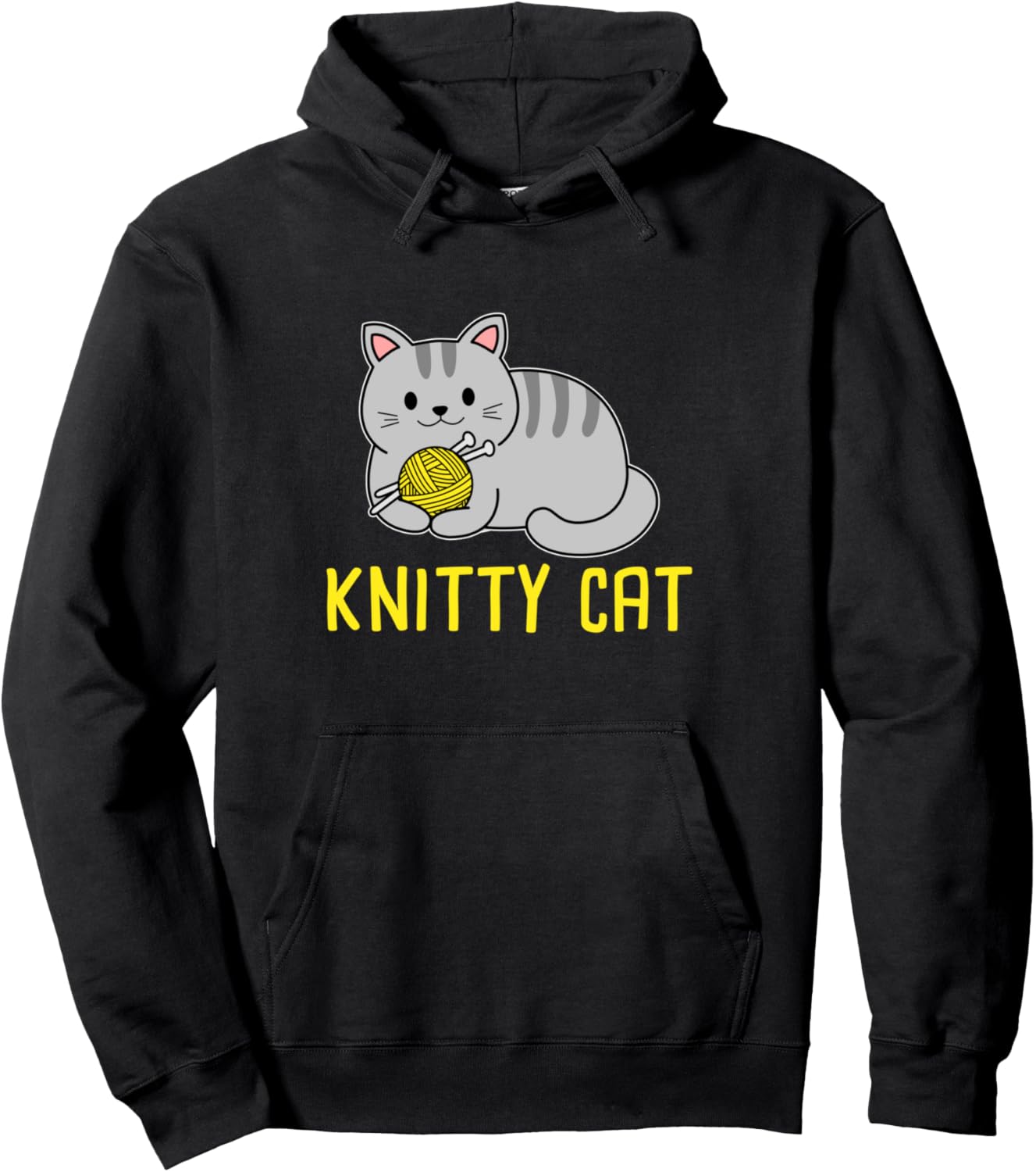 Вязаная толстовка с изображением кошки Knitting Crocheting Wool Yarn Craft Llc, черный
Вязаная толстовка с изображением кошки Knitting Crocheting Wool Yarn Craft Llc, черный