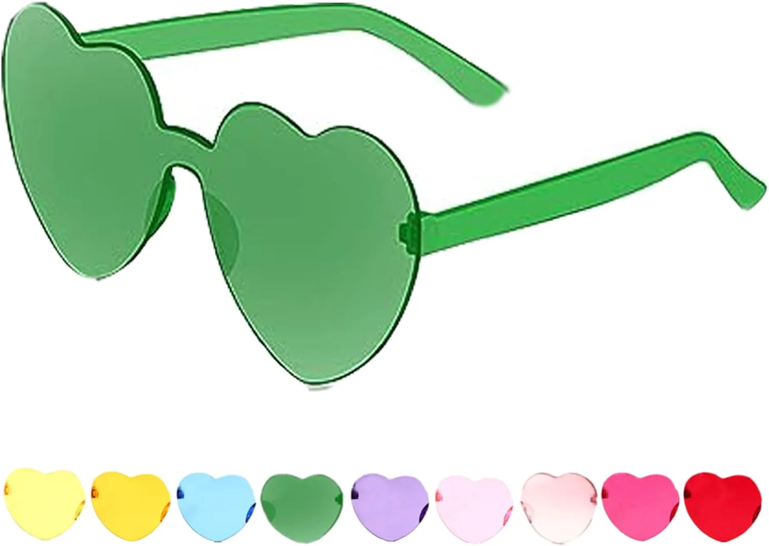 Женские солнцезащитные очки на Хэллоуин в стиле 80-х, неоновые аксессуары, сувенир для вечеринки в форме сердца, наряд для любительницы конфет KICOFIT, Green
Женские солнцезащитные очки на Хэллоуин в стиле 80-х, неоновые аксессуары, сувенир для вечеринки в форме сердца, наряд для любительницы конфет KICOFIT, Green