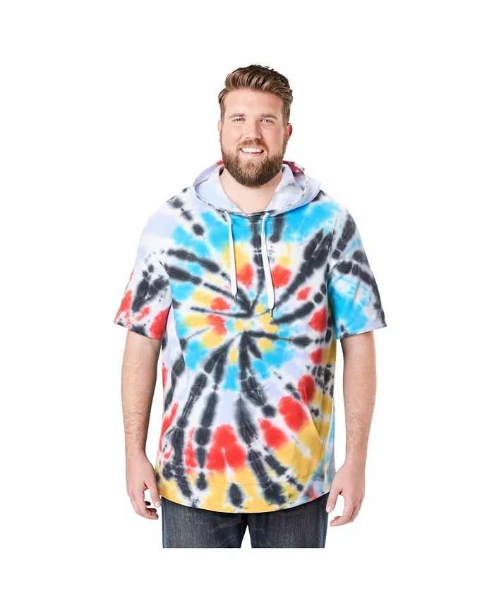 Высокий размер от KingSize Худи с короткими рукавами Liberty Blues, мультиколор 
Высокий размер от KingSize Худи с короткими рукавами Liberty Blues, мультиколор