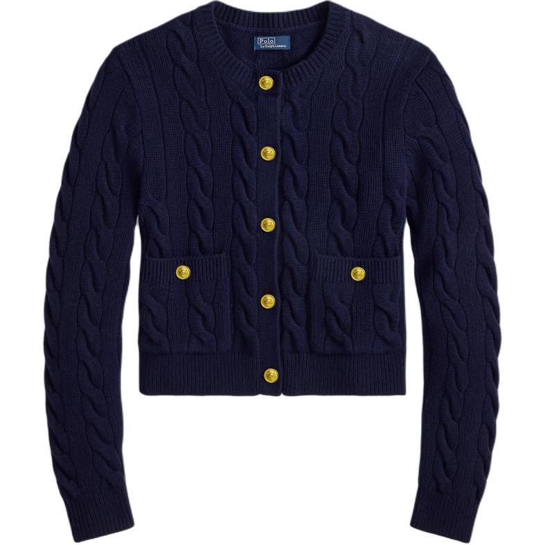 Кардиган с узором "косичка" Polo Ralph Lauren, темно синий
Кардиган с узором "косичка" Polo Ralph Lauren, темно синий