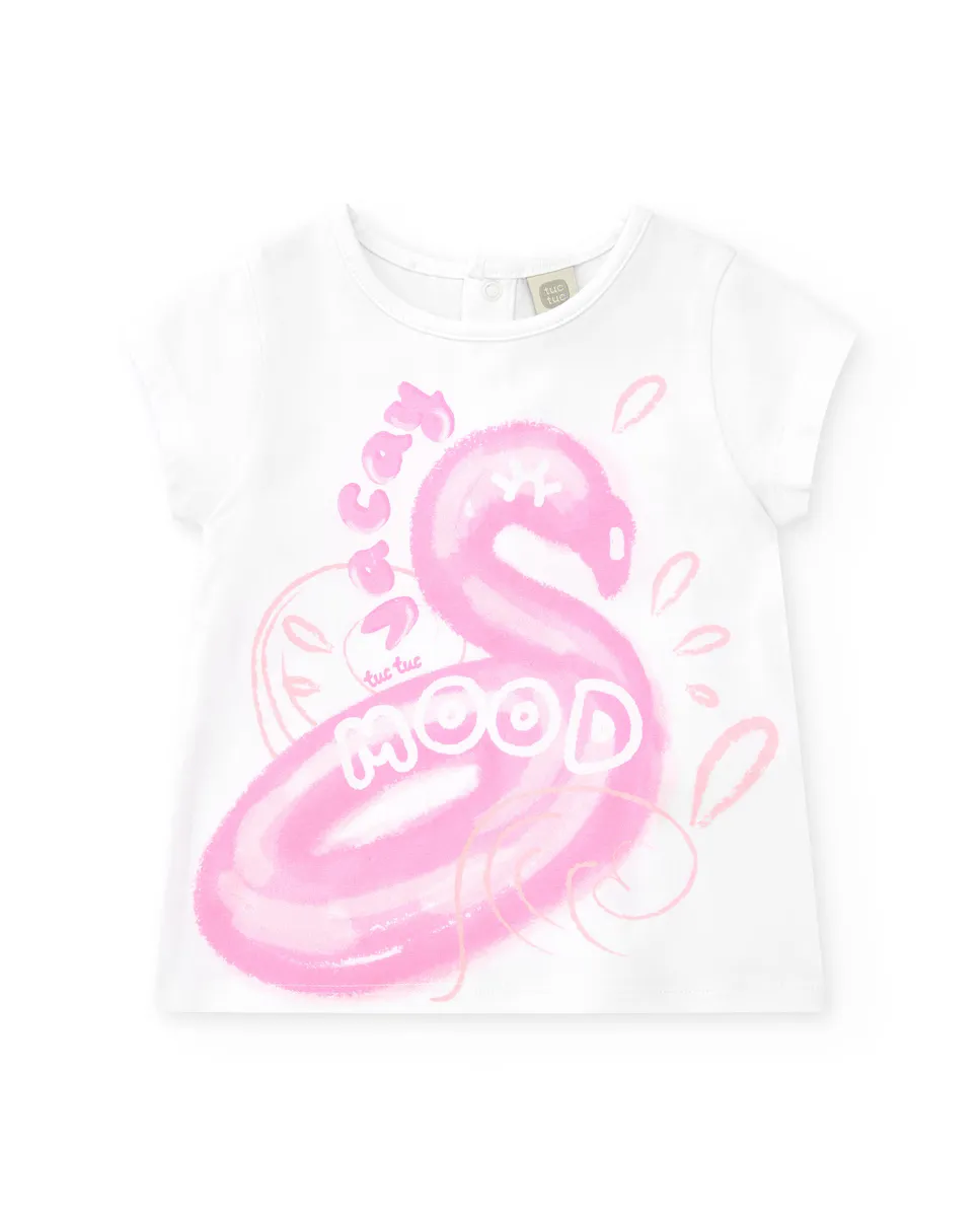 Футболка для девочки розового цвета с фламинго и застежкой сзади Tuc tuc, белый
Футболка для девочки розового цвета с фламинго и застежкой сзади Tuc tuc, белый