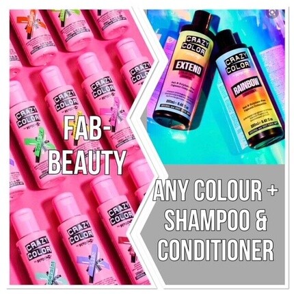Краска для волос 100 мл с шампунем Color Extend и кондиционером Rainbow Crazy Color
Краска для волос 100 мл с шампунем Color Extend и кондиционером Rainbow Crazy Color
