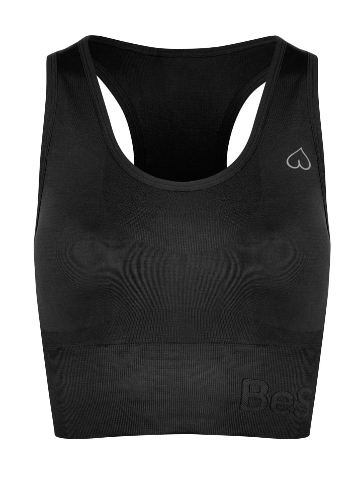 Спортивный бюстгальтер BeShaped, черный
Спортивный бюстгальтер BeShaped, черный