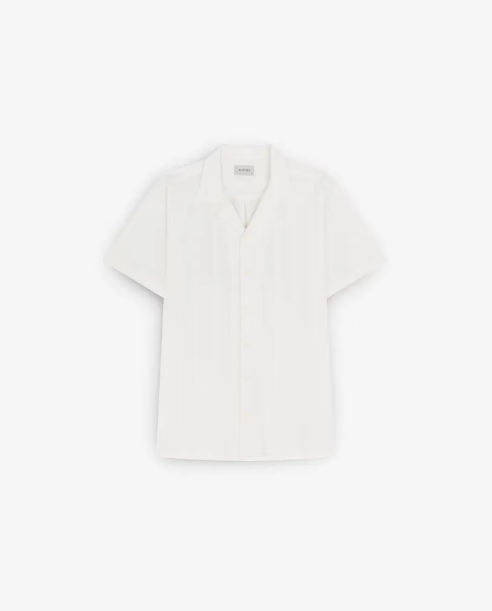 Мужская хлопковая рубашка с короткими рукавами Scalpers, белый
Мужская хлопковая рубашка с короткими рукавами Scalpers, белый