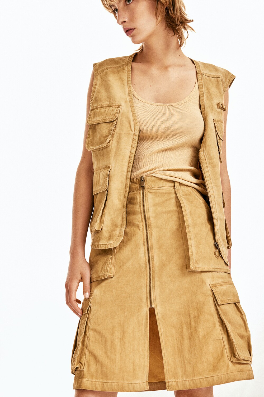 Юбка-Карго H&M, бежевый
Юбка-Карго H&M, бежевый