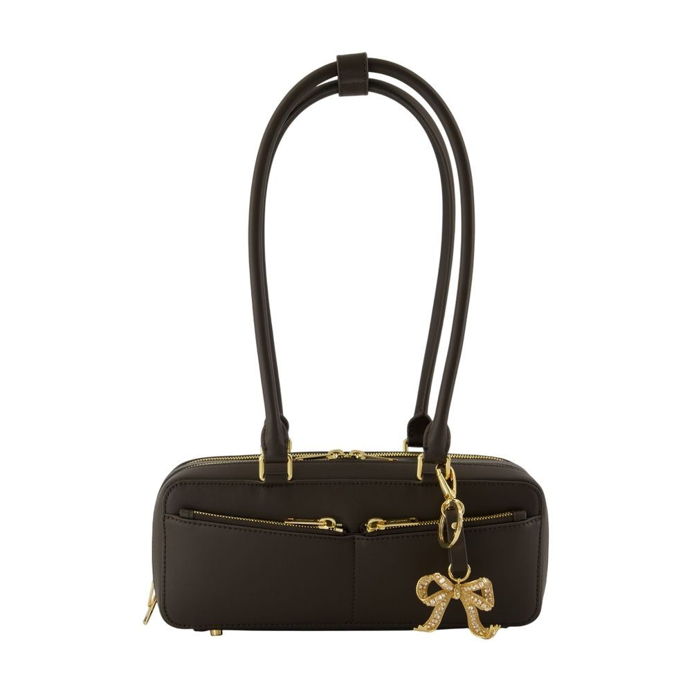 Сумка-багет с подвеской на плечо из кожи коричневого цвета Self-Portrait
Сумка-багет с подвеской на плечо из кожи коричневого цвета Self-Portrait