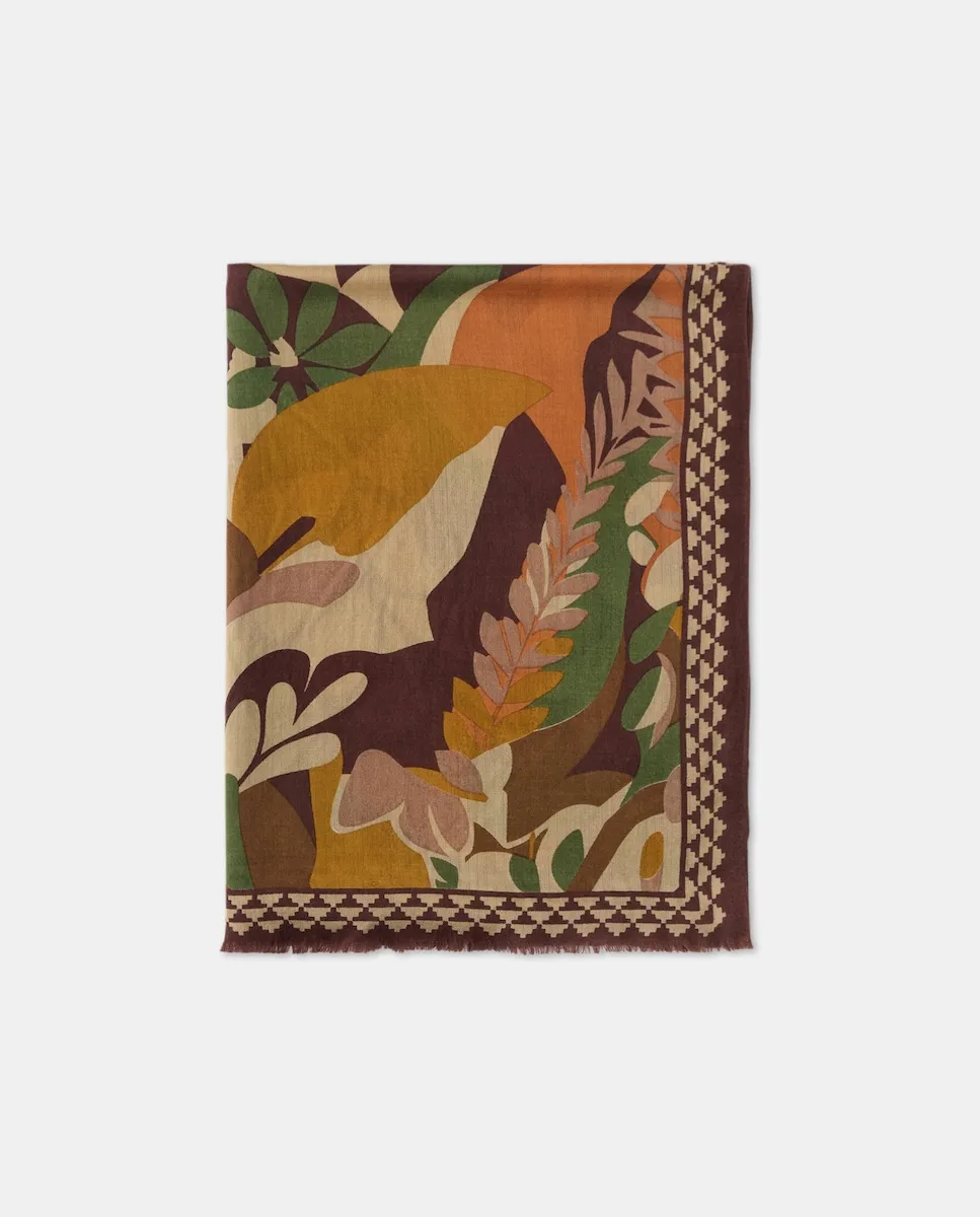 Шарф из шерсти и шелка Colores Otoño, коричневый
Шарф из шерсти и шелка Colores Otoño, коричневый