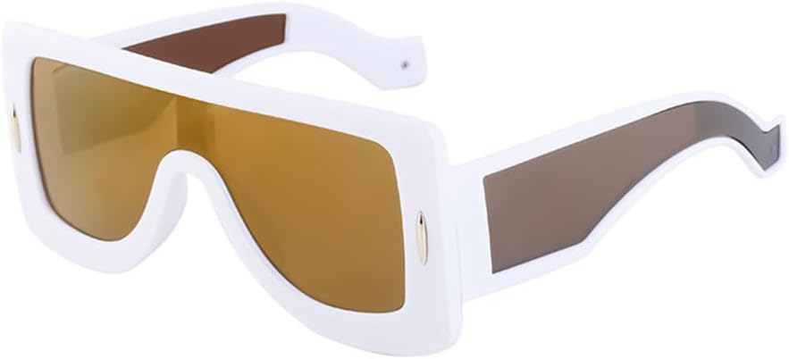 Модные солнцезащитные очки-комбинезон большого квадратного размера для женщин, винтажные солнцезащитные очки с заклепками, сексуальные женские очки UV400 MTZJH, White Gold
Модные солнцезащитные очки-комбинезон большого квадратного размера для женщин, винтажные солнцезащитные очки с заклепками, сексуальные женские очки UV400 MTZJH, White Gold