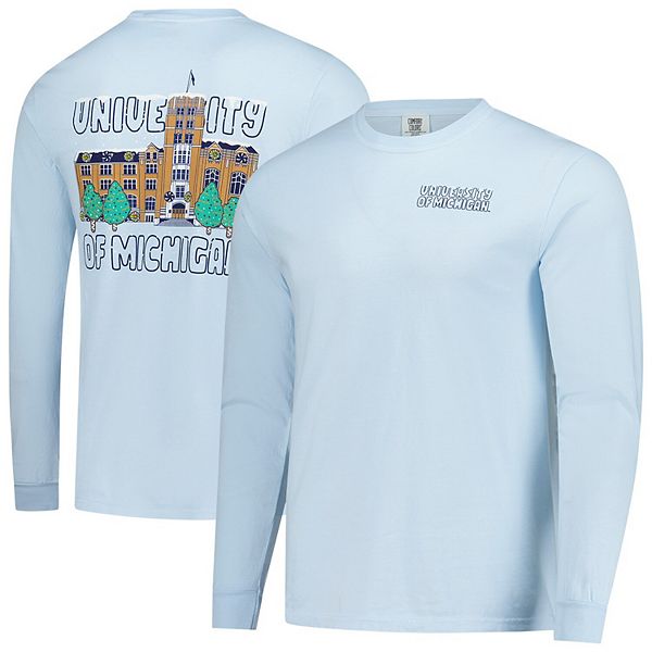 Мужская футболка с длинным рукавом Michigan Wolverines Frosted Dreams Comfort Colors светло-голубого цвета Image One
Мужская футболка с длинным рукавом Michigan Wolverines Frosted Dreams Comfort Colors светло-голубого цвета Image One