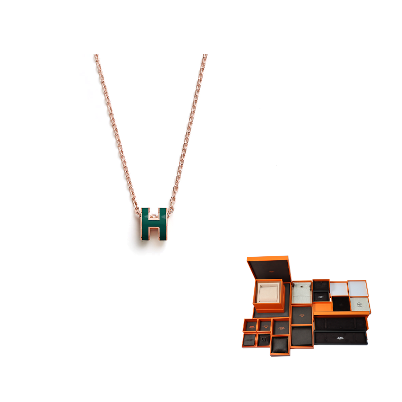 HERMES Ожерелье из металла с розовым золотом POP H Collection
HERMES Ожерелье из металла с розовым золотом POP H Collection