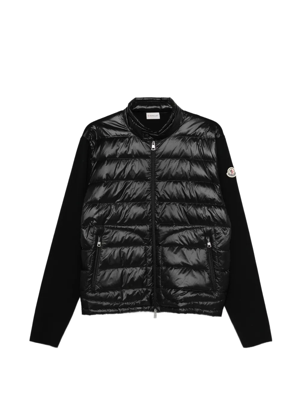 Стеганый кардиган на молнии Moncler, черный
Стеганый кардиган на молнии Moncler, черный