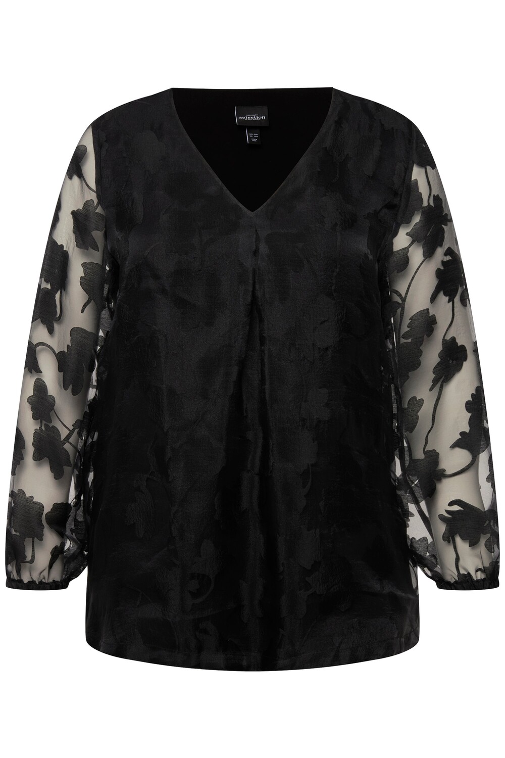 Блуза Ulla Popken, черный 
Блуза Ulla Popken, черный